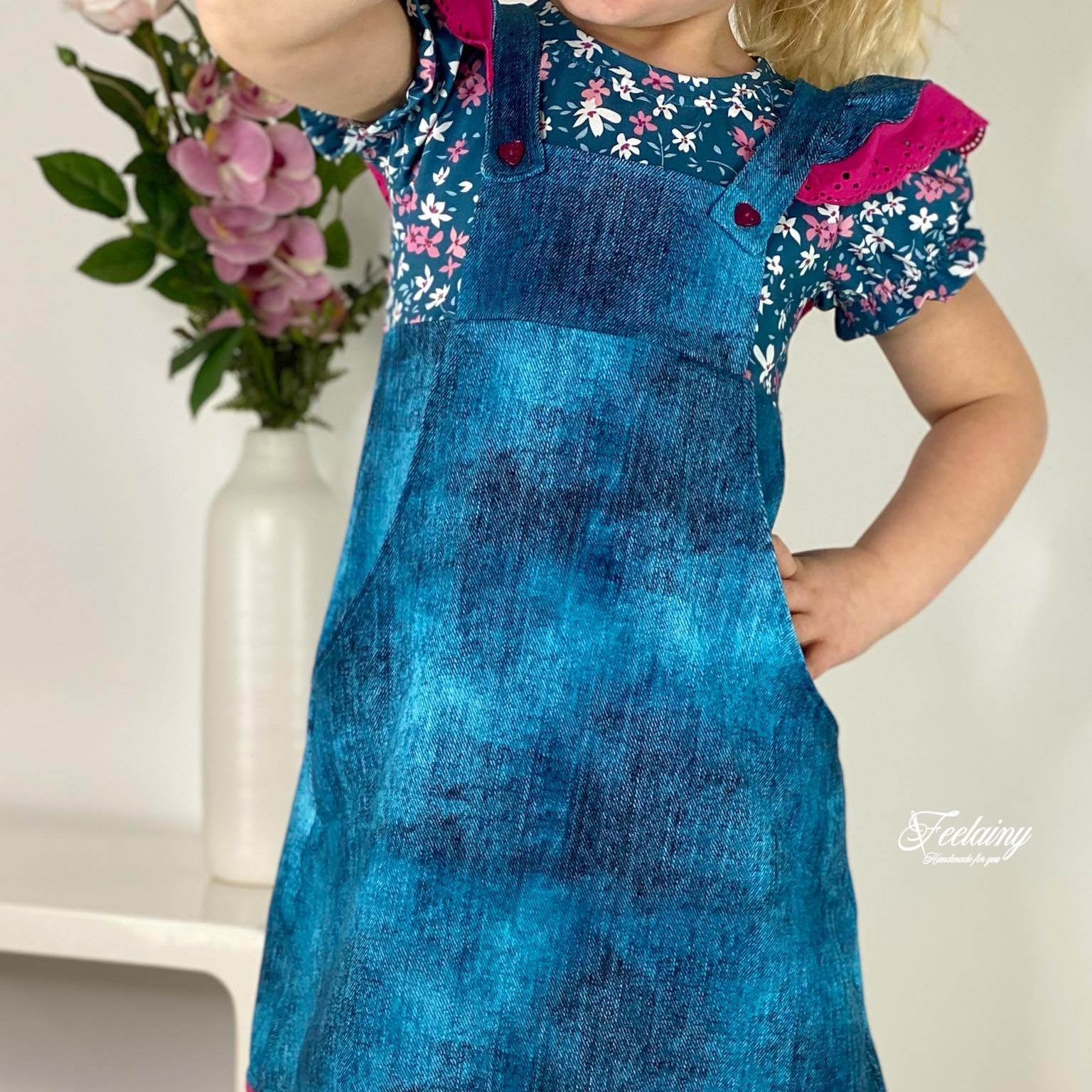 Happy Luzie - Gr 86-152 - Latzkleid Schnittmuster - Sewando