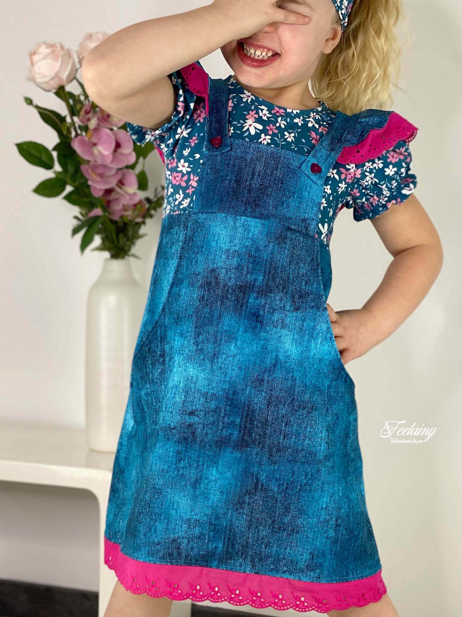 Happy Luzie - Gr 86-152 - Latzkleid Schnittmuster - Sewando