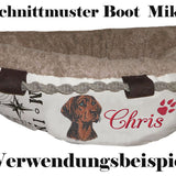 Stickdatei Applikation Bayrischer Gebirgsschweißhund "August"