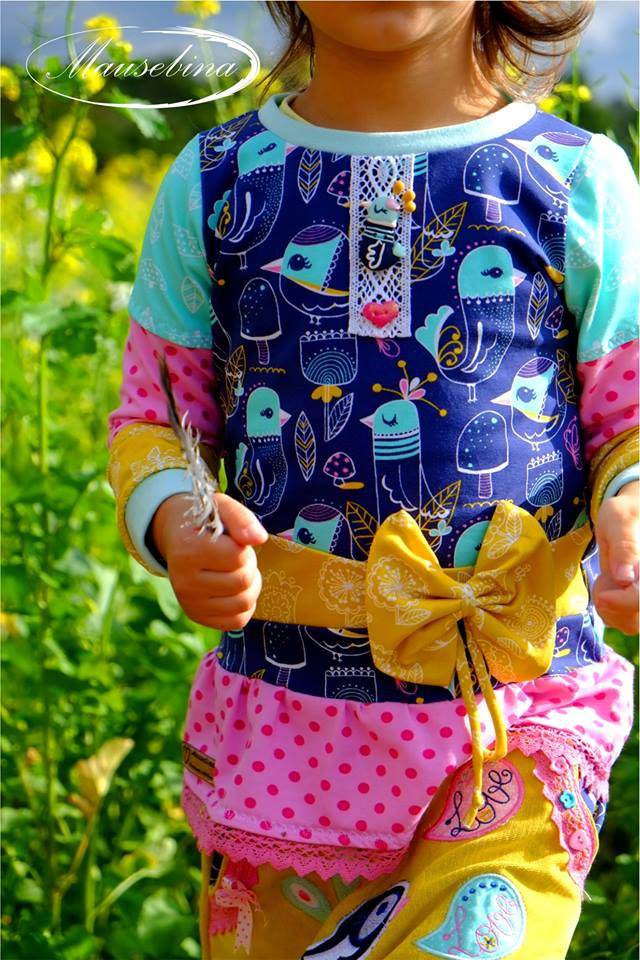 Happy Bow Größen 74 - 140 Tunika + Kleid Schnittmuster - Sewando