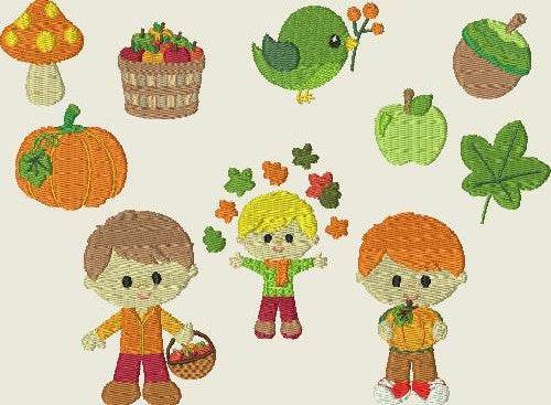 Stickdatei Herbst XXL Set 364 - Sewando