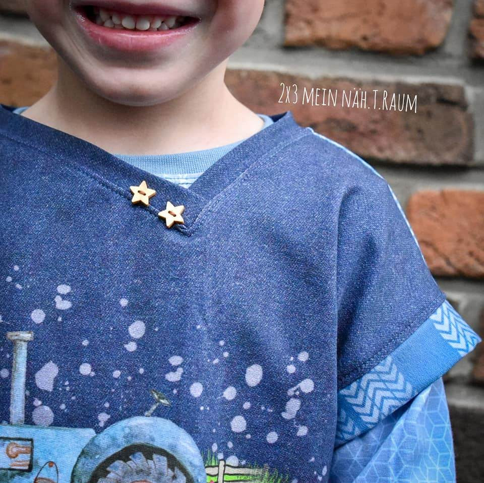 Schnittmuster Happy Anton - Gr 86-164 - Kurzarm, Langarmshirt - Sewando