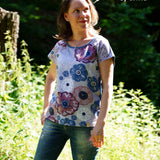 Kim - ein schnell genähtes Kimonoshirt, Schnittmuster in Gr. 34 - 52