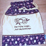 9x Stickdatei Brotzeit Satinstick Backwaren mit Text - Sewando