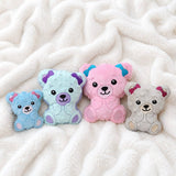 Stickdatei Teddy Bruni in 4 Größen Set 2697b
