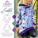 Schnittmuster Hoodie Bubble Gr. 80 bis 152 - Sewando