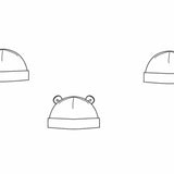 BUBU Baby Mütze in 3 Modellvarianten Schnittmuster Ebook pdf Schnittmuster PDF Ebook download Patternforkids 