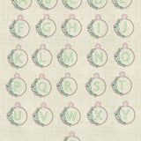Stickdatei Schlüsselanhänger Buchstaben mit Blumen ABC Set 968 - Sewando