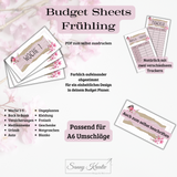 Budgtes Sheets "Frühling" - Sparen mit Umschlagmethode, Organisation