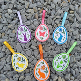 Stickdatei Set Ostersillhouetten Scherenschnitte Frühlingsdeko & Frohe Ostern - Sewando