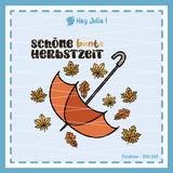 Plotterdatei Bunte Herbstzeit - Sewando