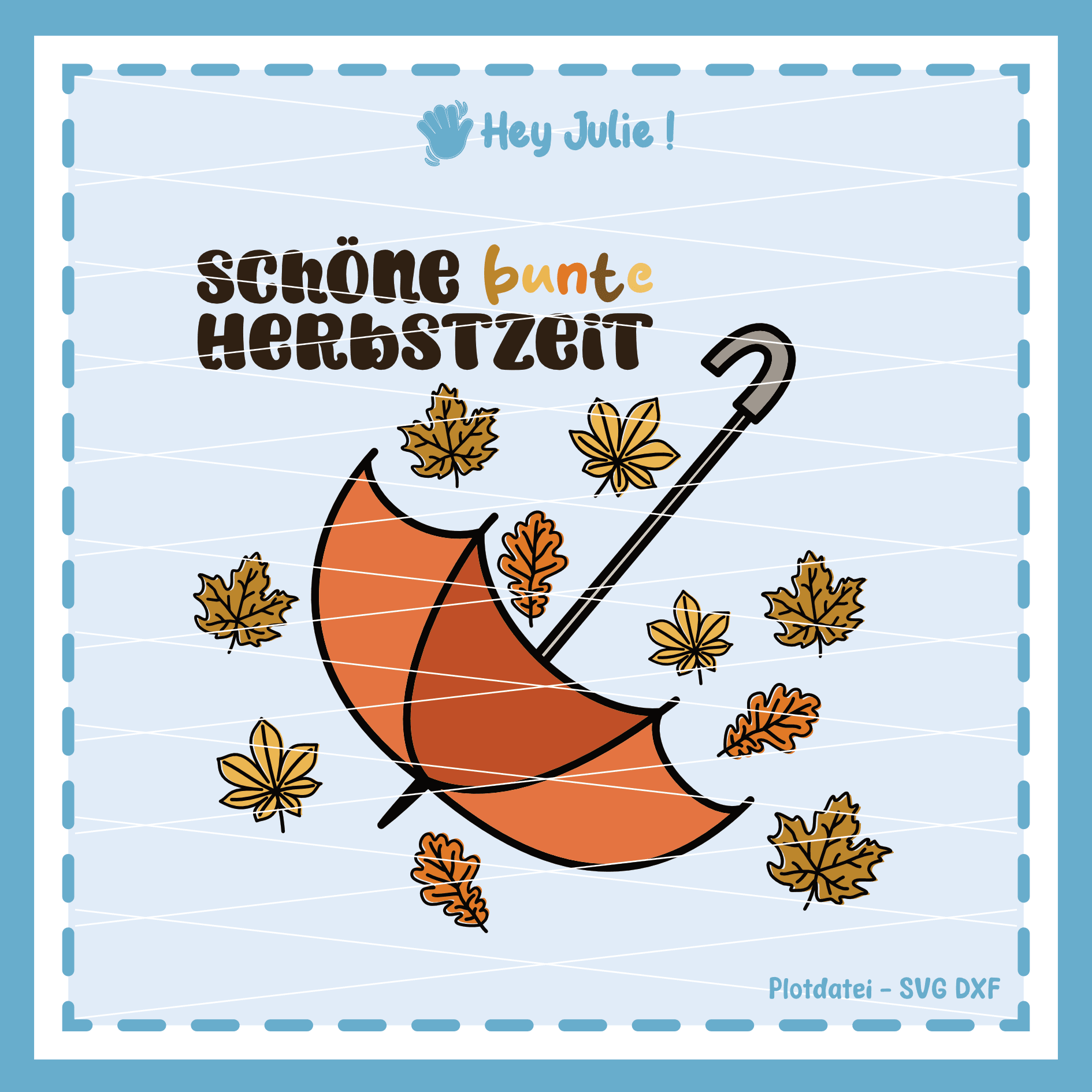 Plotterdatei Bunte Herbstzeit - Sewando