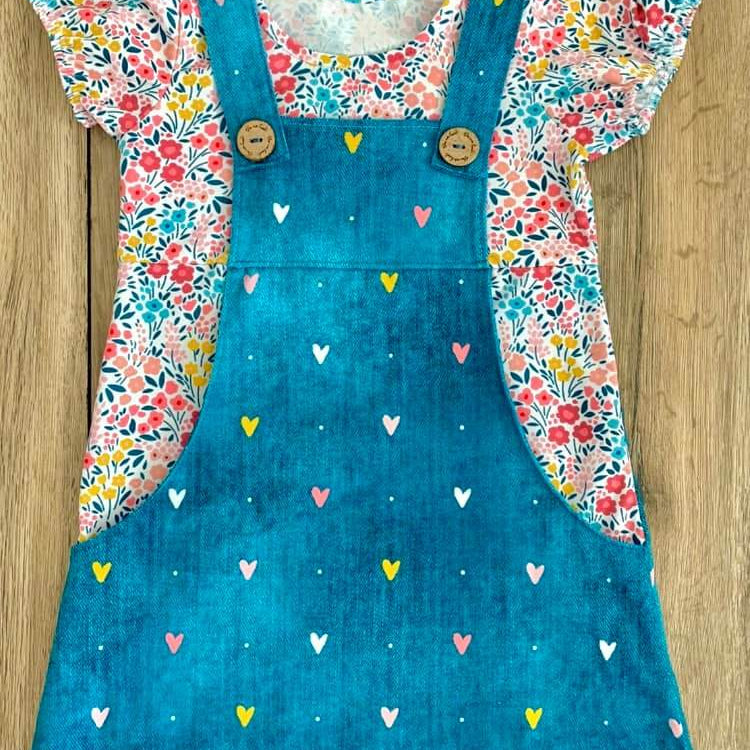 Happy Luzie - Gr 86-152 - Latzkleid Schnittmuster - Sewando