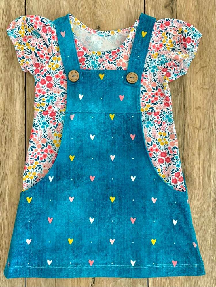 Happy Luzie - Gr 86-152 - Latzkleid Schnittmuster - Sewando