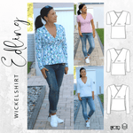 Schnittmuster Wickelshirt EDLING Gr. 34-54 : - Sewando