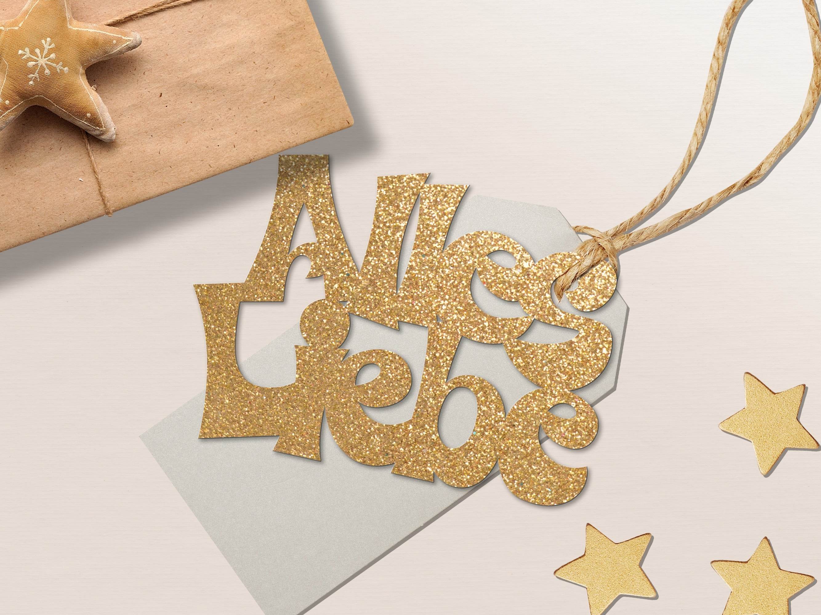 Geschenkanhänger Geburtstag ALLES LIEBE - Plotterdatei - Sewando