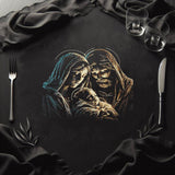 Stickdatei Maria Jesus Josef - realistisch - FÜR DUNKLE STOFFE - Sewando