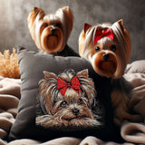 Stickdatei Yorkshire Terrier "Birdie" - realistisch - FÜR DUNKLE STOFFE
