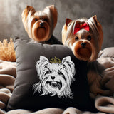 Stickdatei Yorkshire Terrier "Dwayne" - realistisch - FÜR DUNKLE STOFFE