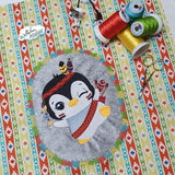 Pinguin Stickdatei – fröhliches Motiv für Kinderkleidung & Geschenke - Sewando
