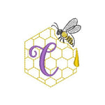 Stickdatei - Bienen-Monogramme A-Z - Sewando
