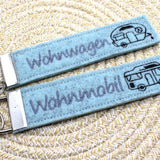 Stickdatei ITH Schlüsselanhänger Camping Wohnwagen Wohnmobil - Sewando