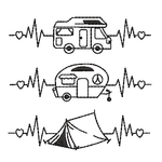 Stickdatei Camping Herzlinie Wohnwagen Wohnmobil Zelt - Sewando