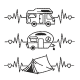 Stickdatei Camping Herzlinie Wohnwagen Wohnmobil Zelt - Sewando