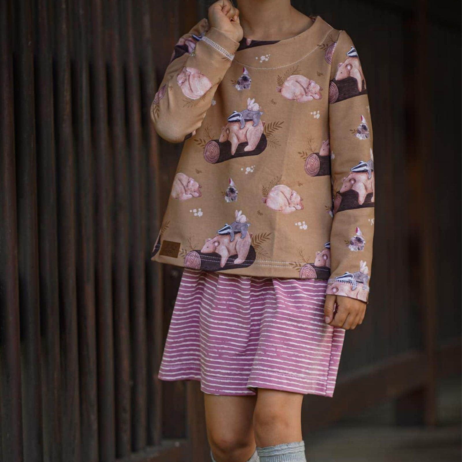 Cardigan Marie & Kleid Jane Kombi eBook Schnittmuster Gr. 86-146 - Sewando