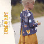 Cardigan Marie – Schnittmuster für Kinderjacke mit Rückenknopfleiste Gr. 86-146 - Sewando