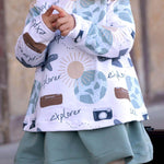 Cardigan Marie – Schnittmuster für Kinderjacke mit Rückenknopfleiste Gr. 86-146 - Sewando