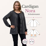 Nora - Cardigan mit knopfleiste - Gr. 34-50, A4+A0