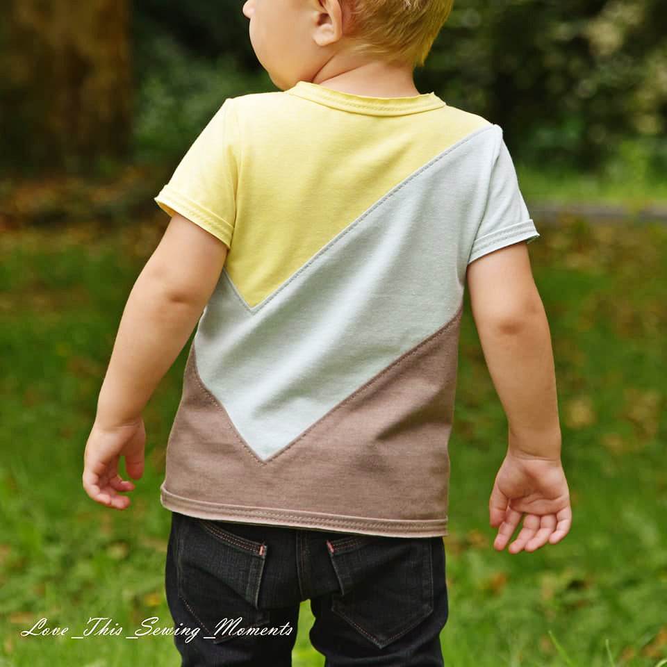 Blockshirt Benni Shirt Schnittmuster 50-170 - Sewando