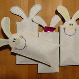 Stickdatei BUNNY Hüllen für Schokolade, Schokoriegel, Geldscheine etc. - Sewando