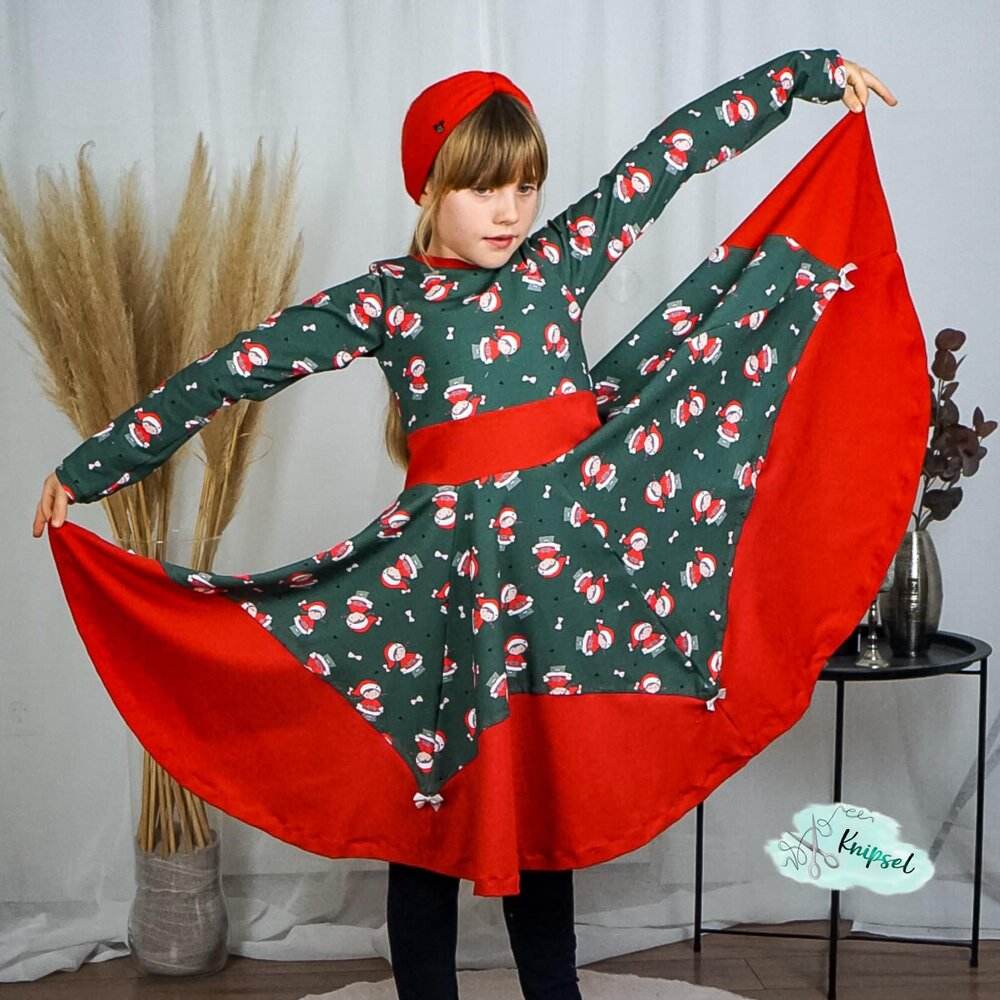 Schnittmuster Wintermärchen Drehkleid Größe 74-164 - Sewando
