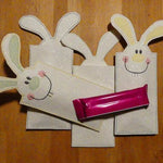 Stickdatei BUNNY Hüllen für Schokolade, Schokoriegel, Geldscheine etc. - Sewando