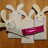 Stickdatei BUNNY Hüllen für Schokolade, Schokoriegel, Geldscheine etc. - Sewando