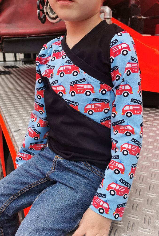 Schnittmuster Shirt für Jungen Fran Gr. 74-164 - Sewando