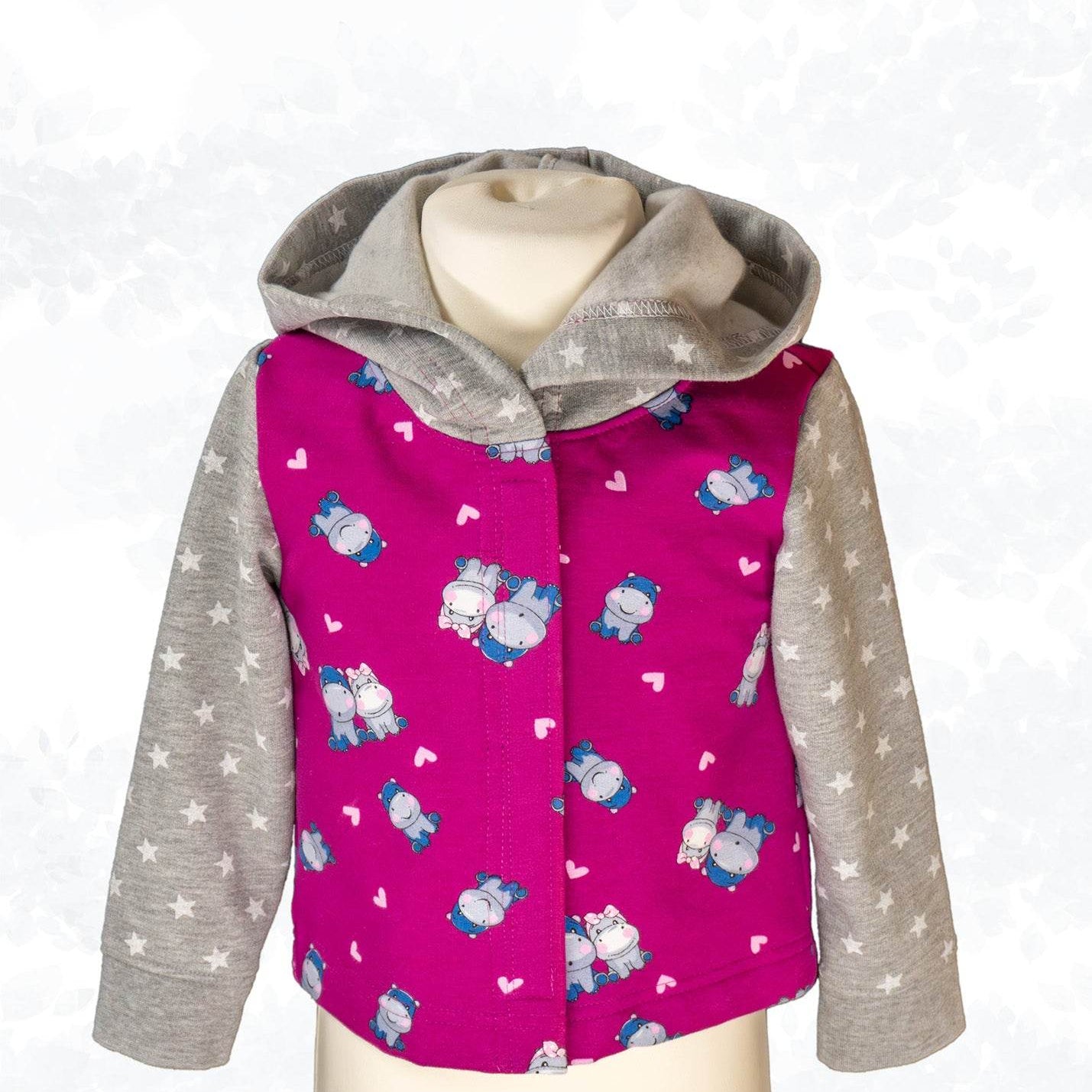 Schnittmuster Cassie Kids – Sweatjacke & Weste mit Kapuze für Kinder Gr. 92-164 - Sewando