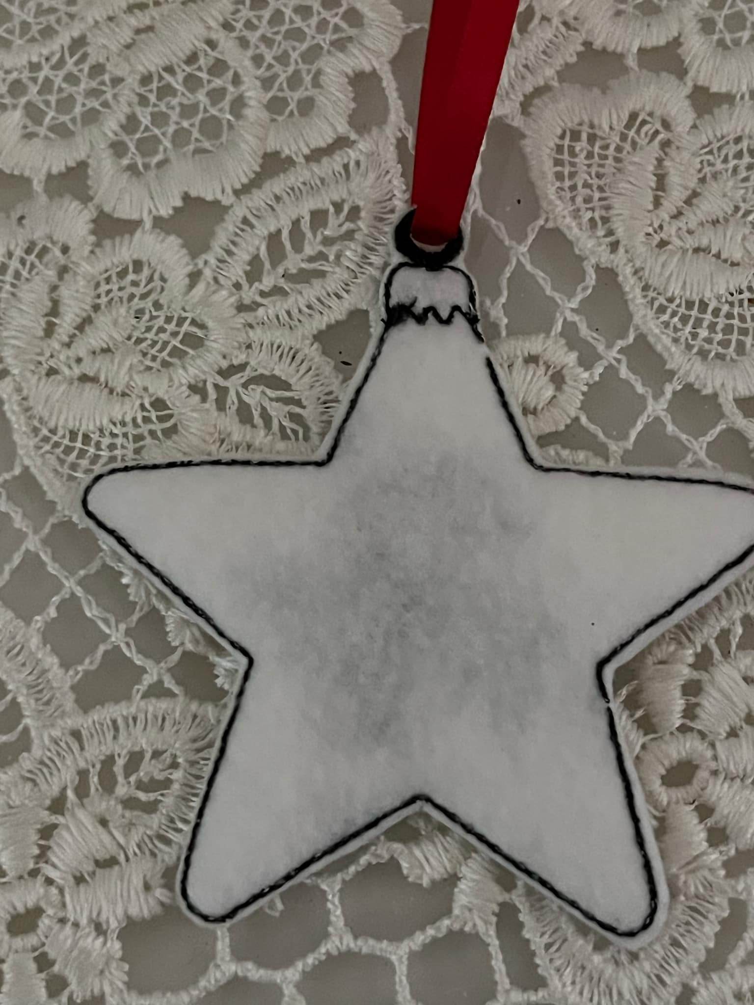 Stickdatei - Christbaumschmuck STERNE Single Line - Sewando