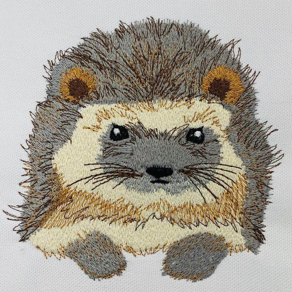 Igel Stickdatei – niedliches Herbstmotiv für Kleidung, Kissen & Geschenke - Sewando