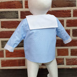 Charly – Babyjacke mit Kapuze, Kragen oder Rundhalsausschnitt Gr. 44-98 - Sewando