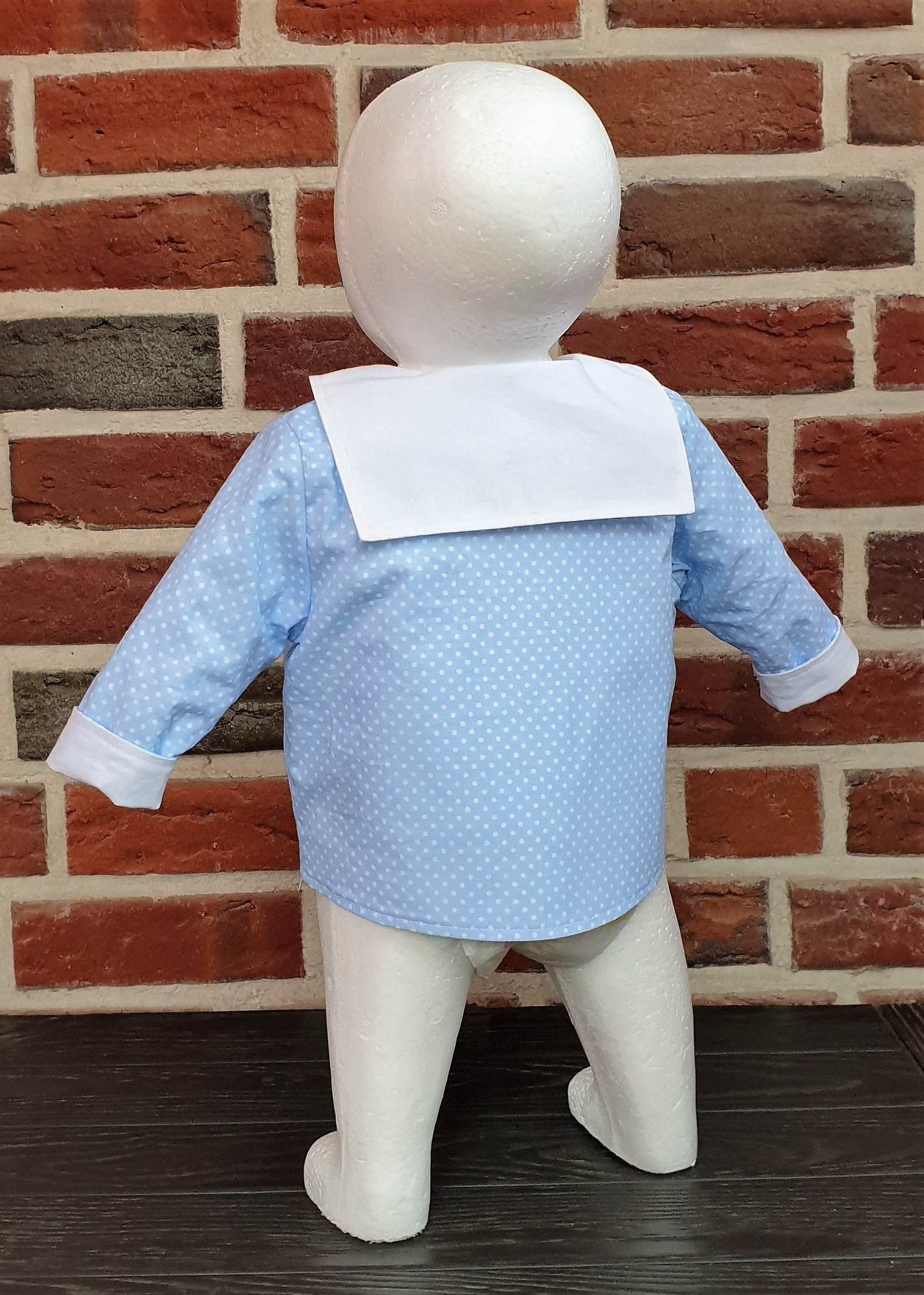 Charly – Babyjacke mit Kapuze, Kragen oder Rundhalsausschnitt Gr. 44-98 - Sewando
