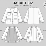 Jackett Blazer Schnittmuster PDF Damen Gr. 34–50  Nähstudio Lipin