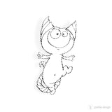 Digi Stamp Set "Freches Monster" Drucken, Basteln Plotterdatei