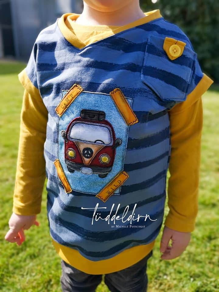 Schnittmuster Happy Anton - Gr 86-164 - Kurzarm, Langarmshirt - Sewando