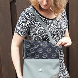 Chloe - Handtasche mit Klappe - mit oder ohne Reißverschluss - in 2 Größen
