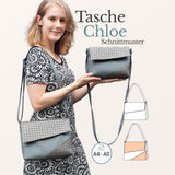 Chloe - Handtasche mit Klappe - mit oder ohne Reißverschluss - in 2 Größen