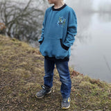 Schnittmuster Oversized Hoodie Weites Winter Meer