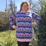Schnittmuster Pullover Falten Brise Damen